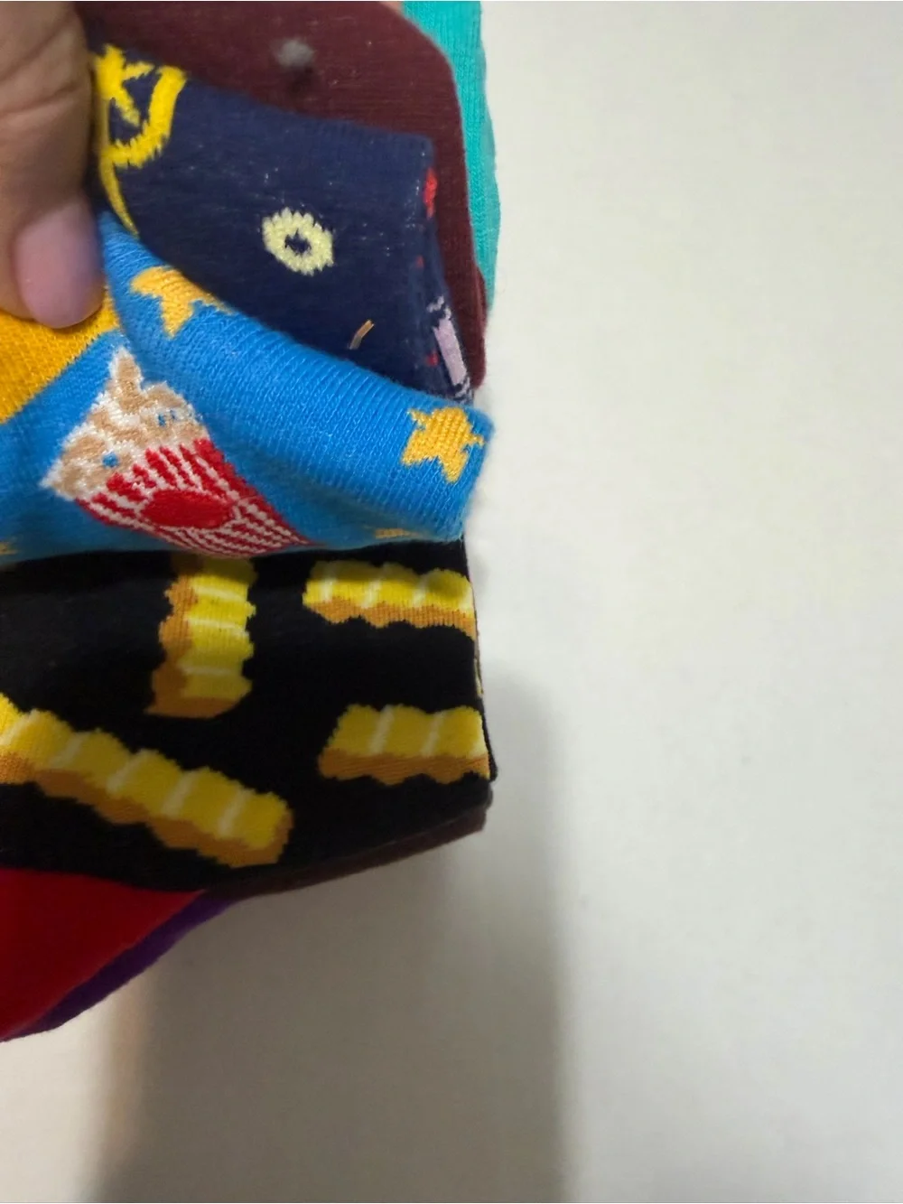 20 Pairs Men’s Novelty Crew Socks NEW! Assorted Fun Graphic Designs Mixed Lot